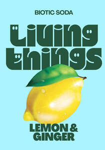 Image for mark UK00004456989 BIOTIC SODA LIVING THINGS LEMON & GINGER
