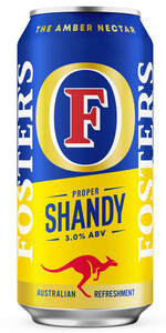 Image for mark UK00004461872 THE AMBER NECTAR F PROPER SHANDY 3.0% ABV FOSTER'S AUSTRALIAN REFRESHMENT