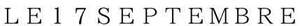 Image for mark UK00004303626 LE17SEPTEMBRE
