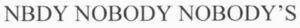 Image for mark 1908390 NBDY NOBODY NOBODY'S