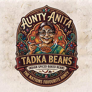 Image for mark UK00004440251_2of2 AUNTY ANITA TADKA BEANS INDIAN SPICED BAKED BEANS THE NATIONS FAVOURITE AUNTY