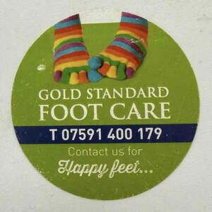 Image for mark UK00004418638_2of2 GOLD STANDARD FOOT CARE T 07591 400 179 CONTACT US FOR HAPPY FEET ...
