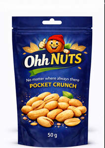 Image for mark UK00004315862 OHH NUTS NO MATTER WHERE ALWAYS THERE POCKET CRUNCH 50 G