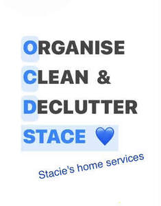 Image for mark UK00004330174 O.C.D STACE
Organise, Clean and Declutter
Stacie's home services