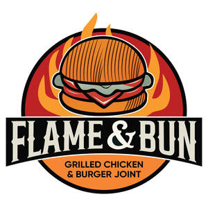 Image for mark UK00004335617 FLAME & BUN GRILLED CHICKEN & BURGER JOINT