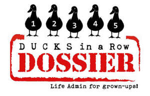 Image for mark UK00004336530 1 2 3 4 5 DUCKS IN A ROW DOSSIER LIFE ADMIN FOR GROWN-UPS!