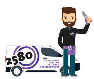 Image for mark UK00004429703 2580 2580 WWW.2580.CO.UK CABLING WITHOUT THE HEADACHE