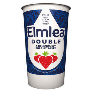 Image for mark UK00004236888 POUR COOK WHIP ELMLEA DOUBLE A DELICIOUSLY CREAMY TASTE ALTERNATIVE TO CREAM | SERVING SUGGESTION