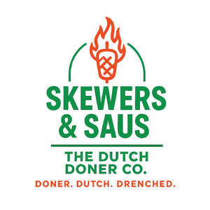 Image for mark UK00004258729 SKEWERS & SAUS THE DUTCH DONER CO. DONER. DUTCH. DRENCHED.