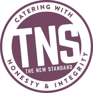 Image for mark UK00004263336_1of2 TNS THE NEW STANDARD CATERING WITH HONESTY & INTEGRITY