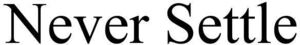 Image for mark 1890635 NEVER SETTLE