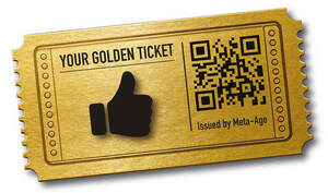Image for mark UK00004309823 YOUR GOLDEN TICKET ISSUED BY META-AGE