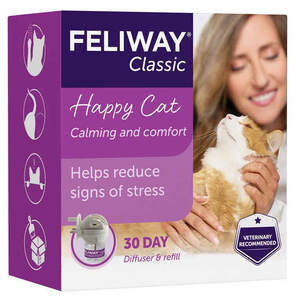 Image for mark UK00004324837_1of2 Feliway Classic Happy Cat Calming and comfort Helps reduce signs of stress