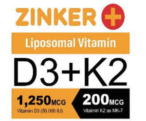 Image for mark UK00004406569 ZINKER LIPOSOMAL VITAMIN D3+K2 1,250MCG 200MCG VITAMIN D3 (50.000 IU) VITAIMIN K2 AS MK-7