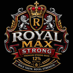 Image for mark UK00004434471 R ROYAL MAX STRONG PREMIUM STRONG BEER 12% ALC./VOL. BOLD TASTE. ROYAL STRENGTH .-